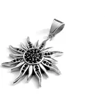 Steel Jewelry Přívěsek černé slunce z chirurgické oceli PR130210 dárkové balení zdarma