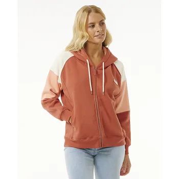Pánská móda Mikina Rip Curl GALICIA FULL ZIP FLEECE Rust velikost L