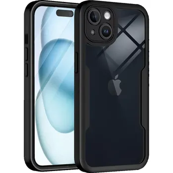 Pouzdro na mobilní telefon Pouzdro iPhone 15 Plus Techsuit - ColorVerse 360 Series + ochrana obrazovky, černé
