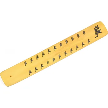 Čajovna Dřevěný stojan žlutý se slonem