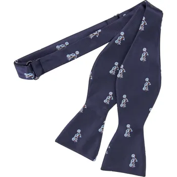 Motýlek Bubibubi Tmavomodrý vázací motýlek s motorkami