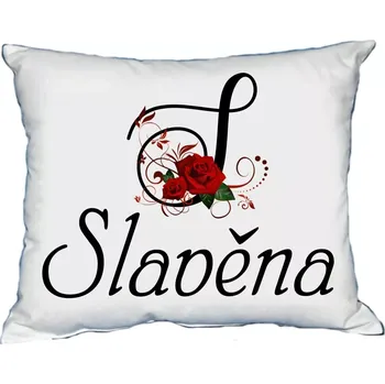 Dekorativní polštářek Moon River SLAVĚNA polštář s dámským jménem 30x40 cm