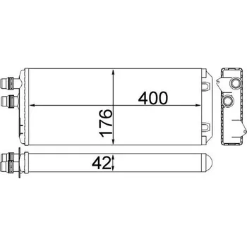 Výměník tepla Výměník tepla, vnitřní vytápění MAHLE AH 249 000S