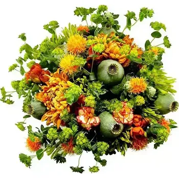 umělá květina Kytice Podzimní Makovice