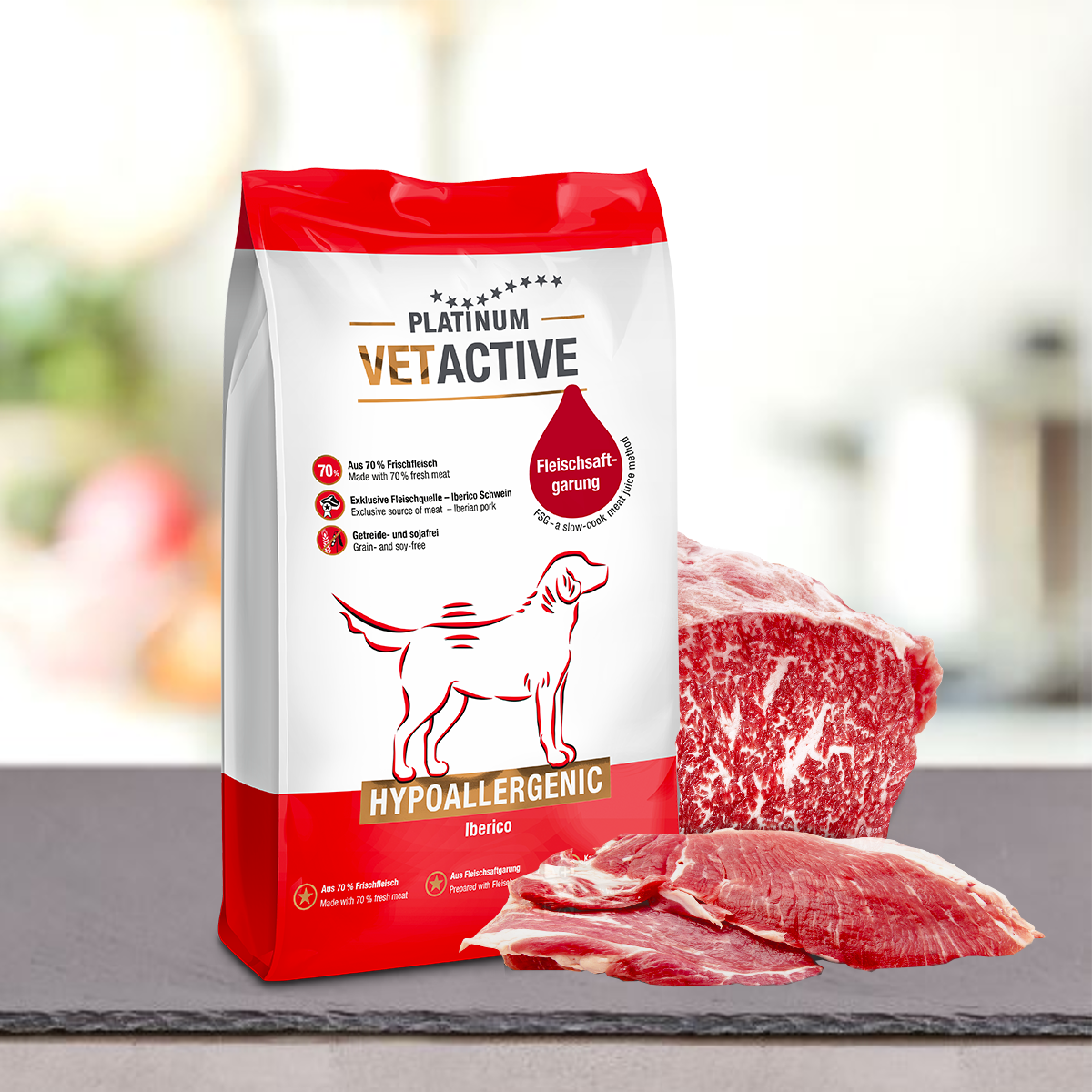 Platinum Natural VETACTIVE Hypoallergenic 5 kg veterinární dietní granule pro psy