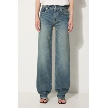 Dámské džíny Džíny Kenzo Asagao Regular Waist Fit Jeans, 29, modrá, 55X