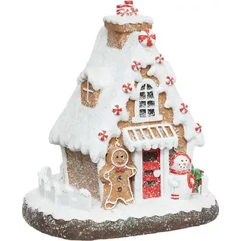 Vánoční dekorace Vánoční perníková chaloupka 28 cm