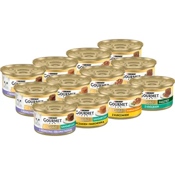Krmivo pro kočku Purina Gourmet Gold Smíšené příchutě 48x85g