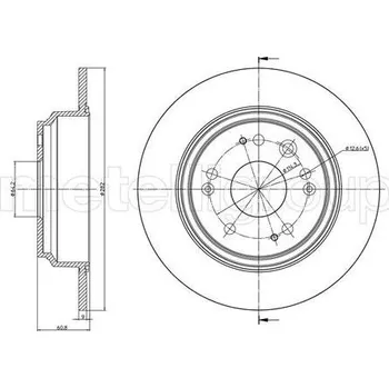 Brzdový kotouč Brzdový kotouč CIFAM 800-1352C
