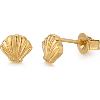Módní doplněk Troli Módní pozlacené náušnice mušle VEDE0149 G + 2 měsíce na vrácení zboží