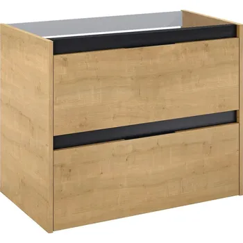 Koupelnový nábytek Alpi Skříňka pod umyvadlo, 80 cm, dekor dub, černá 169748