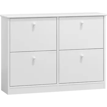 Botník Slevadoma Výklopný botník masiv borovice NELA IV Barva: Barva bílá