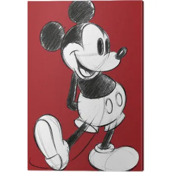 Obraz Obraz na plátně Mickey Mouse - Retro Red