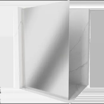 Mexen Kioto L sprchová stěna Walk-in 110 x 200 cm, zrcadlo, kartáčovaný nikl - 800-110-103-97-50 Sprchové stěny