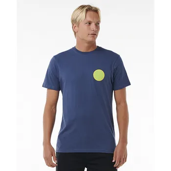 Pánské oblečení Tričko Rip Curl WETTIE PASSAGE ICON TEE Washed Navy velikost M