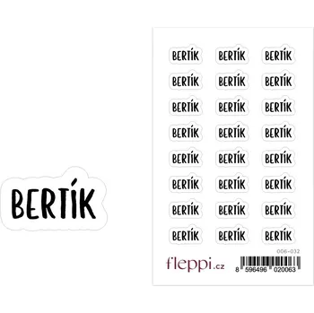 samolepka Fleppi Samolepky se jmény - Bertík