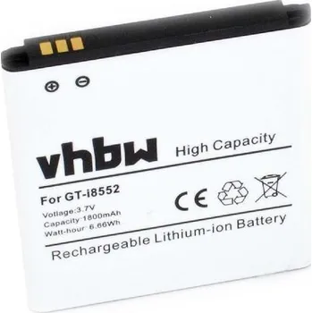 Baterie pro mobilní telefon VHBW Baterie pro Samsung Galaxy Beam / Win / GT-I8530, 1800 mAh