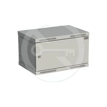 Rozvaděč Rozvaděč nástěnný SENSA 6U 400mm, dveře plech, RAL 7035, SENSA-6U-64-21-G