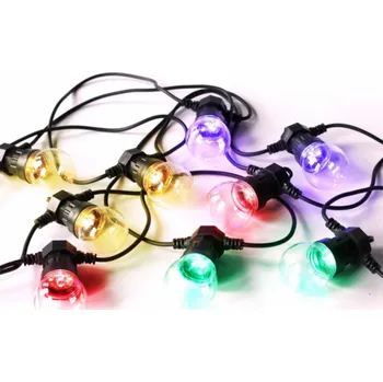 Venkovní osvětlení Platinet PLATINET VENKOVNÍ LED TRANSPARENTNÍ VÍCEBAREVNÉ SVĚTLO 10 ŽÁROVEK IP44 NAPÁJENÍ [44772]