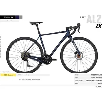 gravel kolo RONDO Gravel kolo RONDO RUUT AL1 2X Navy modrá - L ( 175- 185 cm )