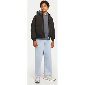 Pánská mikina Jack & Jones Junior Mikina Vermont Wash 12263296 Šedá Loose Fit 128