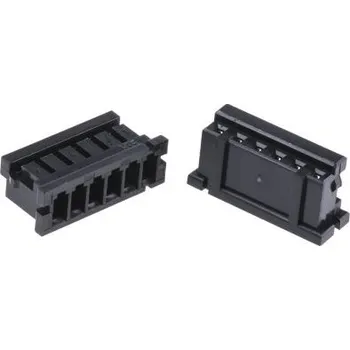 Elektrický konektor Pouzdro konektoru, řada: DF3, rozteč: 2mm, počet kontaktů: 6, počet řad: 1, orientace těla: Rovný, Samice, Kabelová
