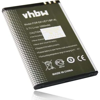 Baterie pro mobilní telefon VHBW Baterie pro Nokia 6650 / E6-00 / E52 / E90 / N97, 1000 mAh