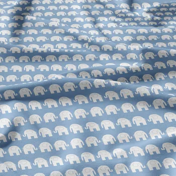 Bavlněné látky, metráž. Sloni na Sv.Modrém