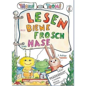První čtění Lesen mit Biene, Frosch und Hase - Thomé, Günther [DE] (2024, Brožura, Institut f.sprachl.Bildu)