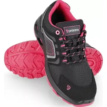 Pracovní obuv Procera MAGENTA S1 obuv černá/růžová 36-40