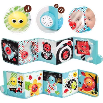 Hračka YOOKIDOO Oboustranná kniha se svítícími tvářemi a uklidňující hudbou