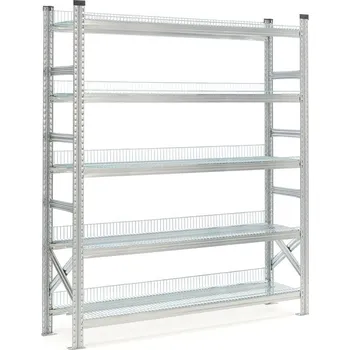 Dílenský regál Drátěný regál TRANSFORM, 5 polic, 1972x1200x400 mm