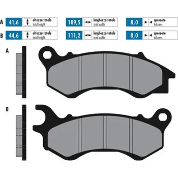 Brzda pro motocykl Polini Brzdové destičky 2780 PCX 174.0130