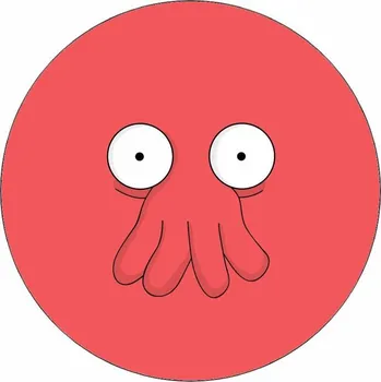 Jedlá dekorace na dort Jedlý papír Futurama tvář Zoidberga 19,5 cm