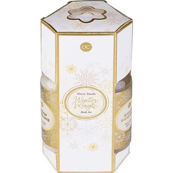 Sprchový gel SET koupelový WINTER MAGIC v dárkovém balení (sprch. gel, těl. mléko, sůl) ACCENTRA