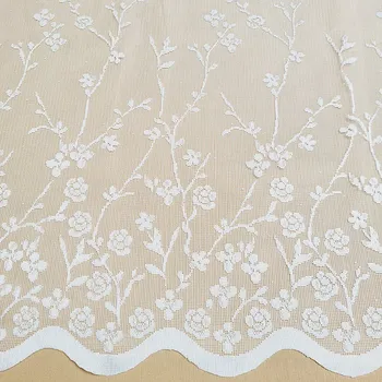Záclona MIROS Žakárová záclona KVĚTINKY 180 cm