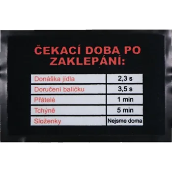 Koberec Rohožka Čekací doba 40x60 cm - na ven i na doma, 40x60, šedá, GDmats - 1 rok na vrácení + DOPRAVA ZDARMA k Vám i zpět