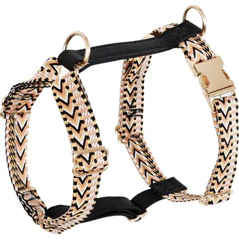 Postroj pro psa Chevron elegance postroj - overhead Barva: Černá, Velikost: 44 - 66 cm