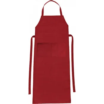 Kuchyňská zástěra CG Workwear Zástěra Verona s laclem a kapsou 90 x 75 cm Barva: Regency Red, Velikost: 90 x 75 cm CGW1146