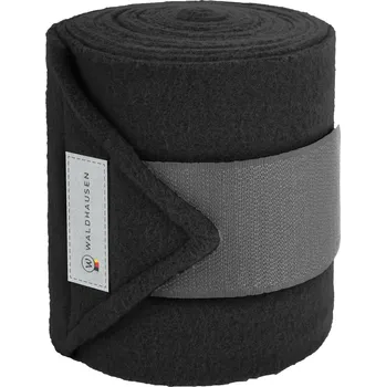 Ochrana nohy a ocasu WALDHAUSEN Bandáže fleecové Basic Waldhausen, 4 ks, 3 m, černé