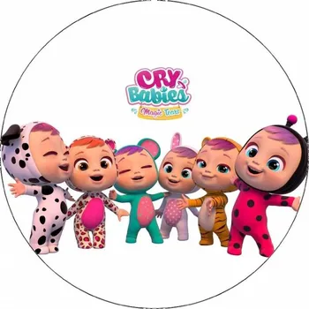 Jedlá dekorace na dort Jedlý papír Cry babies 19,5 cm