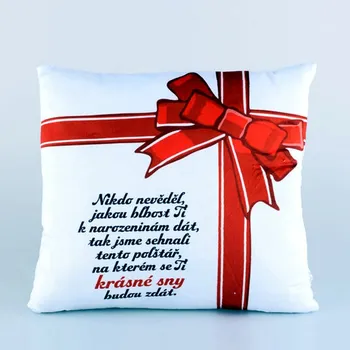 Žertovný předmět Polštářek k narozeninám - KRÁSNÉ SNY
