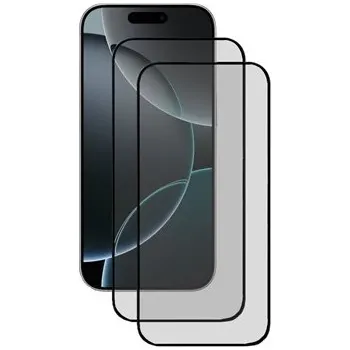 CELLFISH DUO 5D tvrzené sklo pro Apple iPhone 16 Pro / 17 / 17 Pro Full-Frame černé 2ksSLEVA 100% na lens