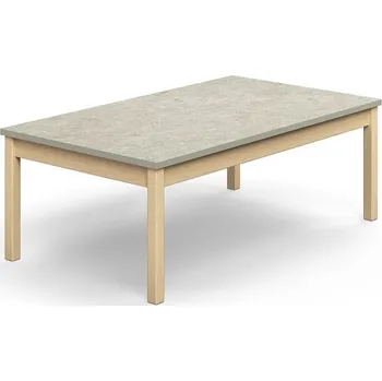 Psací stůl Stůl DECIBEL, 1400x800x530 mm, akustické linoleum, bříza/šedá