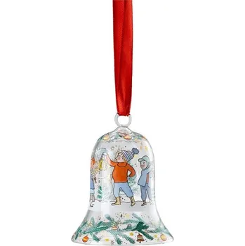 Vánoční ozdoba Vánoční skleněný zvoneček Christmas Lights 2024 7,1 cm, Rosenthal