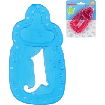 Kousátko baby chladící silikonové kojenecká lahvička pro miminko 2 barvy