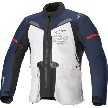 Moto bunda ALPINESTARS bunda ST-7 GORE-TEX světle šedá/modrá/černá 2025 - 4XL