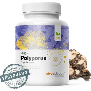 MycoMedica Polyporus PRO 90 kapslí (Garantovaný obsah beta 1,3/1,6 glukanů min. 30 %)