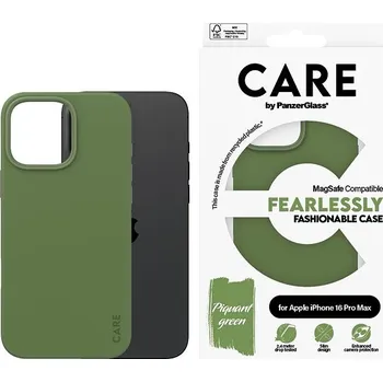 Pouzdro na mobilní telefon PanzerGlass CARE kryt Apple iPhone 16 Pro Max MagSafe Fearlessly zelený