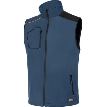 Pánská softshellová bunda Industrial Starter Softshellová vesta Kiddy Barva: Modrá, Velikost: M